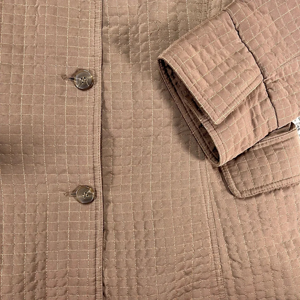 Alaska Frontier Quilted Jacket Womens XL Brown Chore Coat Outdoor Classy